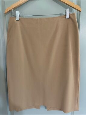 New York & Company Camel Pencil Skirt